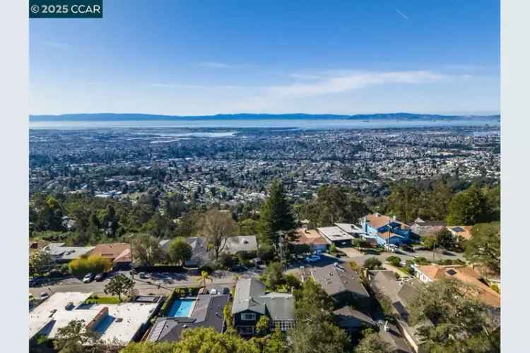 Rent Mid Century Modern Home in Joaquin Miller with Bay Views and Yard