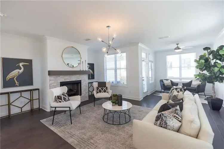 Rent Stylish Townhome in Cumming's Market Square District Featuring Modern Design