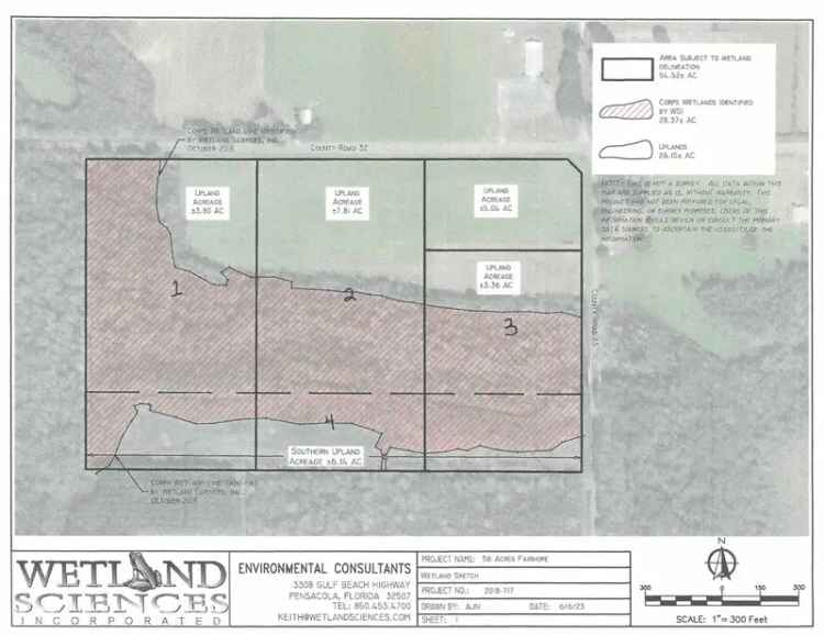 Buy Land in Summerdale with 7.8 Acres Zoned AO and Uplands