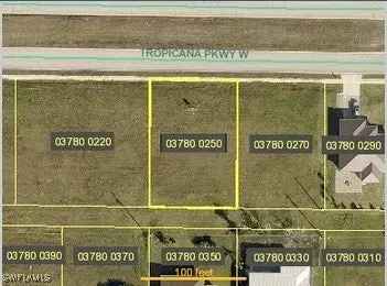 Land For Sale in 2206, Tropicana Parkway West, Cape Coral, Florida