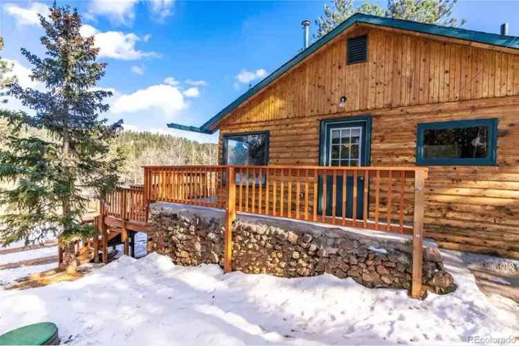 Buy Cozy Log Cabin with Mountain Views in Bailey Colorado