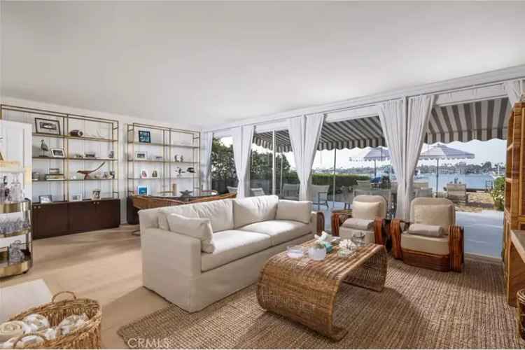 Buy Bayfront Residence with Private Dock in Balboa Peninsula Point